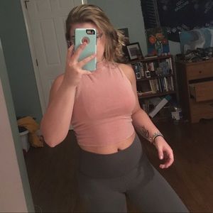 CROPPED HIGH NECK TANK TOP